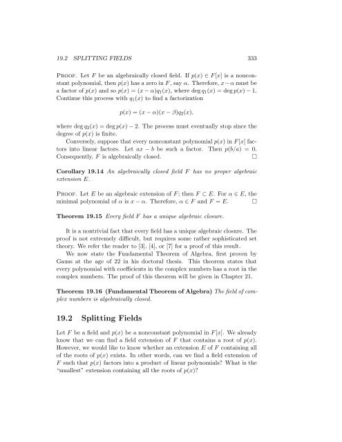 Abstract Algebra Theory and Applications - Computer Science ...