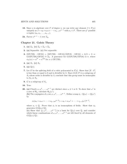 Abstract Algebra Theory and Applications - Computer Science ...