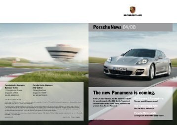 Porschenews 04/08 The new Panamera is coming.