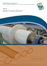 Roller Coating Sleeves - Volta Belting Technology Ltd.
