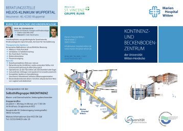 kontinenz- und beckenboden- zentrum - Marien-Hospital Witten