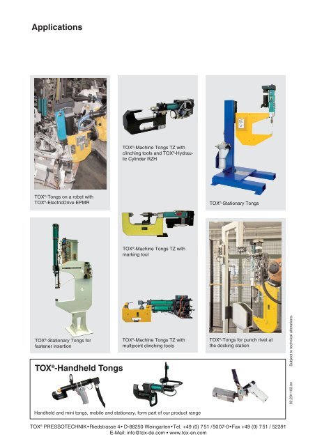 Robot Tongs TOX