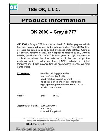 Download the datasheet - TSE Industries, Inc.