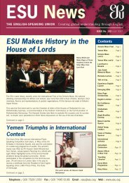 Newsletter July 2007 - The English-Speaking Union