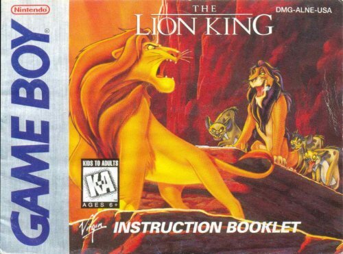 the lion king - Game Boy Land
