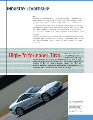 High-Performance Tires - Bridgestone