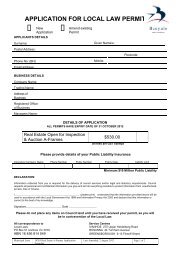 application for local law permit - Banyule City Council