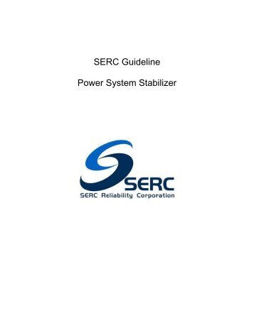 Power System Stabilizer Guideline - SERC