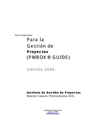 gestion de proyectos-guia pmbok.pdf - Willy .Net