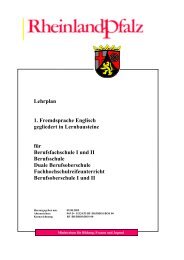 Lehrplan 1. Fremdsprache Englisch gegliedert in Lernbausteine fÃ¼r ...