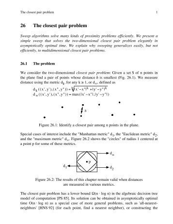 26 The closest pair problem