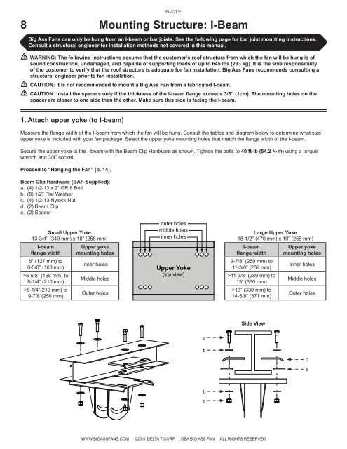 INSTALLATION GUIDE - Big Ass Fans