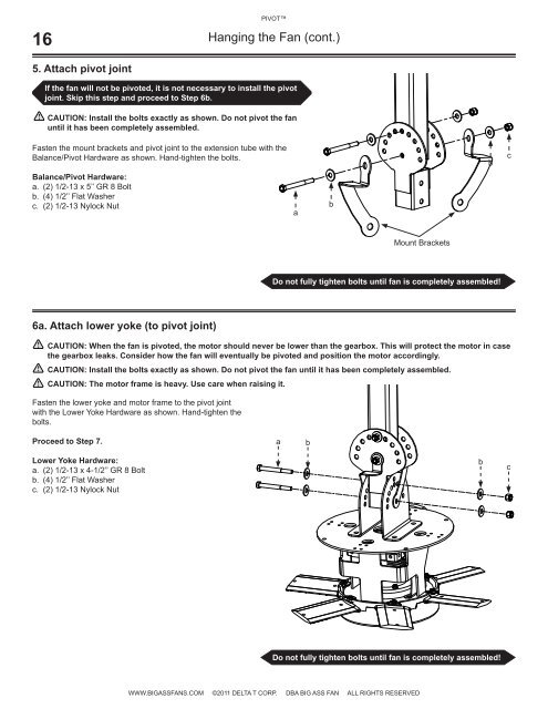 INSTALLATION GUIDE - Big Ass Fans