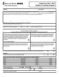 Intake Form 2011 - 2012 Families in Transition Program - National ...