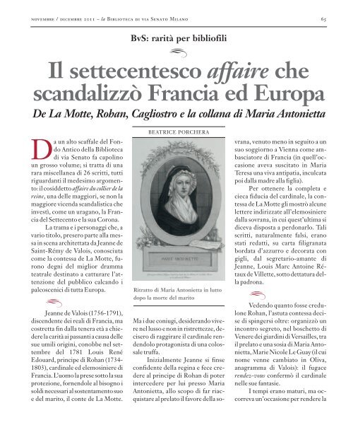 Scarica l'edizione di Novembre / Dicembre - Fondazione Biblioteca ...