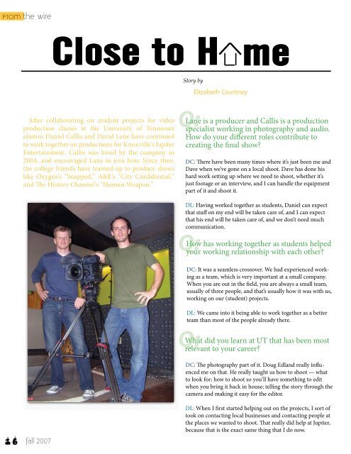 Fall 2007 - SCOOP Magazine