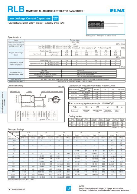 Aluminum Electrolytic Capacitors