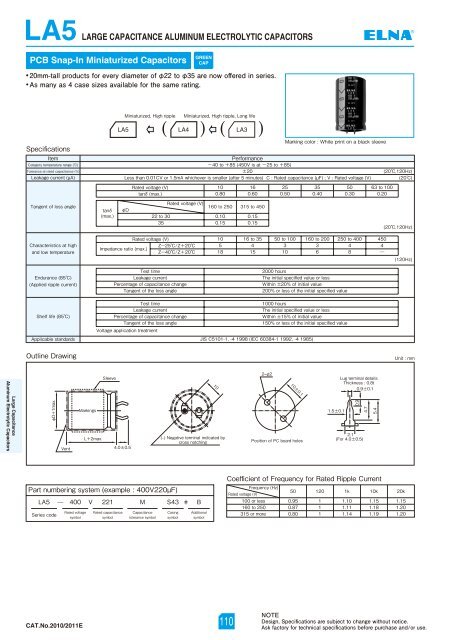 Aluminum Electrolytic Capacitors