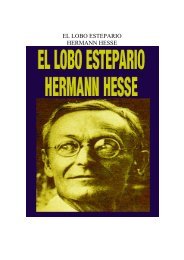 EL LOBO ESTEPARIO HERMANN HESSE