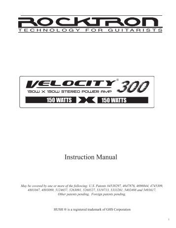 Velocity 300 Manual.indd - Rocktron