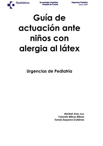 Alergia al lÃ¡tex. - EXTRANET - Hospital Universitario Cruces