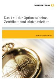 Das 1x1 der Optionsscheine, Zertifikate und ... - Commerzbank