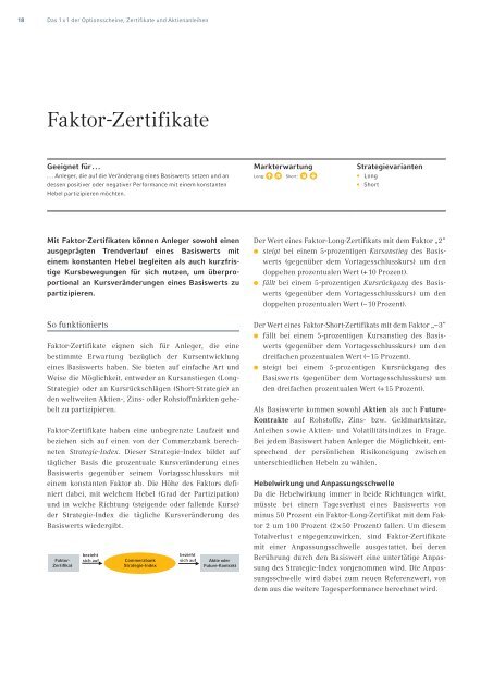 Das 1x1 der Optionsscheine, Zertifikate und ... - Commerzbank