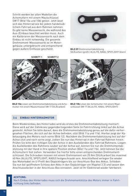 E-BIKE HANDBUCH & BEDIENUNGSANLEITUNG