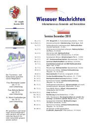 Wiesauer Nachrichten - Markt Wiesau