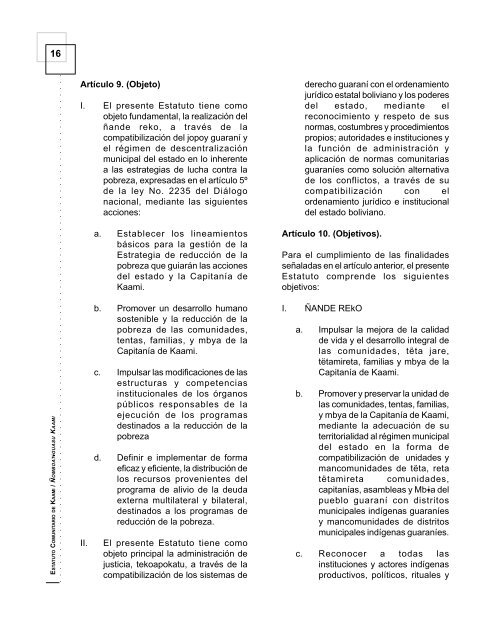 estatuto comunitario adecuado a las competencias de gestión