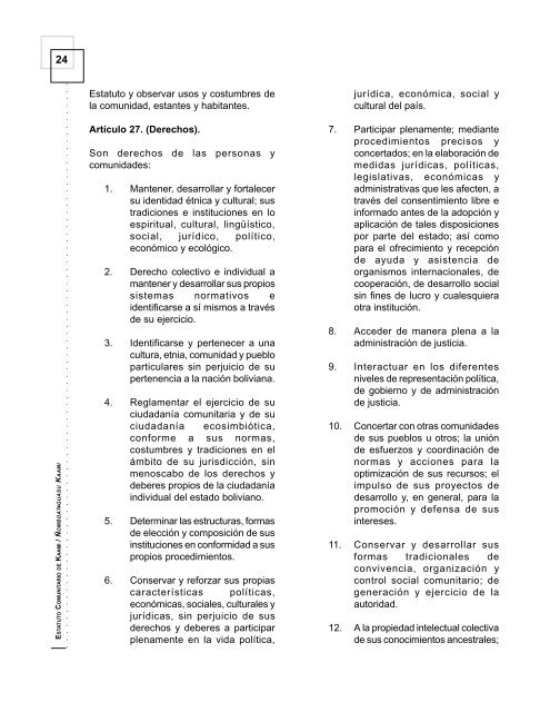 estatuto comunitario adecuado a las competencias de gestión