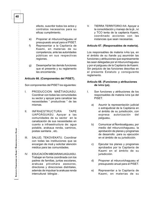 estatuto comunitario adecuado a las competencias de gestión