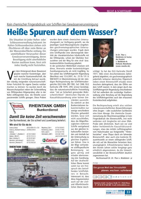 magazin für intermodalen transport und logistik - Schiffahrt und ...