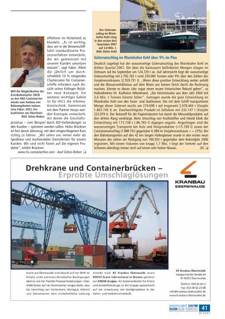 magazin für intermodalen transport und logistik - Schiffahrt und ...