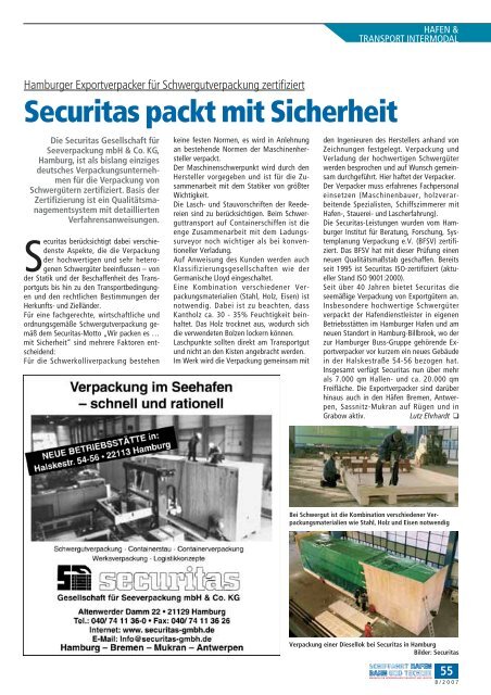 magazin für intermodalen transport und logistik - Schiffahrt und ...