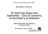 El Instituto Desarrollo Sostenible - Universidad del Norte