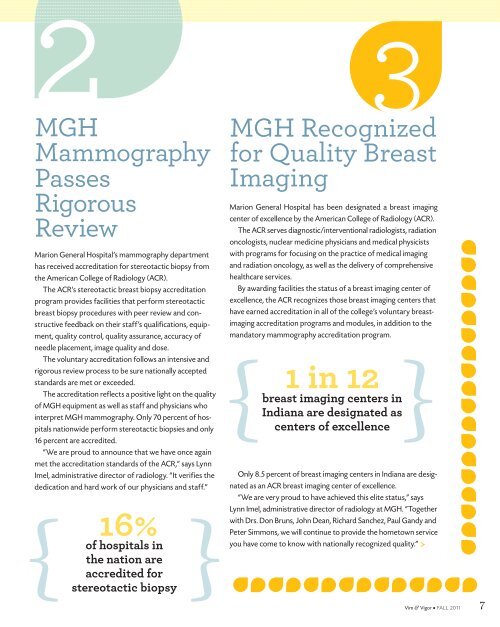 how we meet your healthcare needs - Marion General Hospital