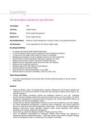 Job description and person specification - Beazley