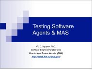 Software Agent Testing - FBK | SE - Fondazione Bruno Kessler