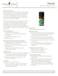 Hinoki Essential Oil - Young Living