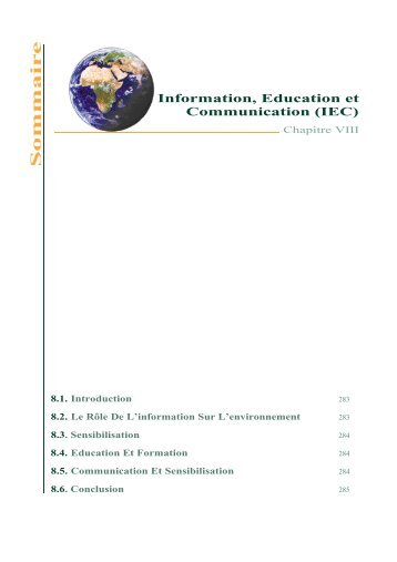 Information, Education et Communication (IEC) - DÃ©partement de l ...