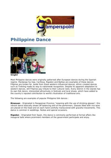 Philippine Dance - Philippine Culture