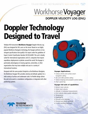 doppler velocity log - RD Instruments