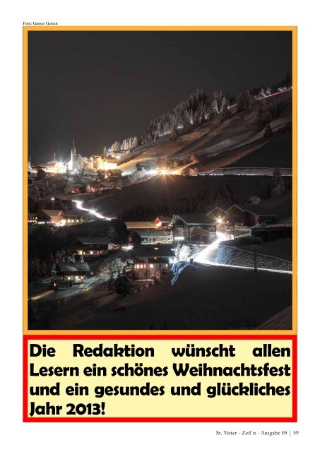 die fünfte Ausgabe der St. Veiter Zeil´n