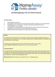 Erstellungsbogen ausdrucken - FeWo-direkt