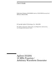 Agilent 33120A User's Guide