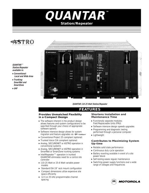 quantar - Radio And Trunking Distributors International Inc. TETRA ...