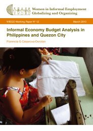 Informal Economy Budget Analysis in Philippines and ... - WIEGO