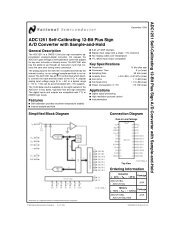 ADC1251 Self-Calibrating 12-Bit Plus Sign A/D Converter with ...