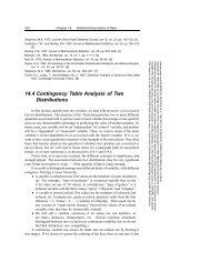 14.4 Contingency Table Analysis of Two Distributions